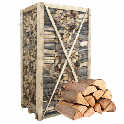 Brennholz auf Paletten