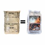 Anthrazitkohle 20-30 mm auf Palette 40 Säcke