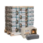 90 Pakete à 10 kg Braunkohle-Briketts – 900 kg Lieferung