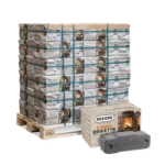 90 Pakete à 10 kg Braunkohle-Briketts – 900 kg Lieferung