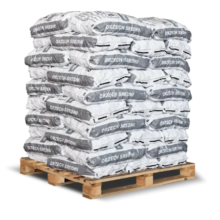 Steinkohle Nuss 2, Körnung 25–60 mm, gewaschen und gesiebt