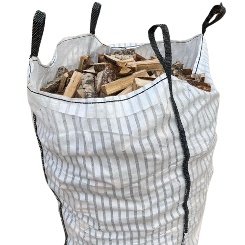 Big-Bag-Lieferung mit trockenem Buchenholz Big-Bag-Lieferung mit trockenem Buchenholz