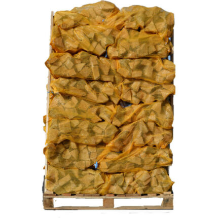 48 x 40 L Netzsäcke mit Birken-Brennholz