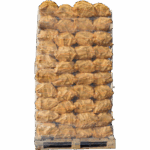 Brennholz Birke 50 cm in Netzsäcken auf Palette