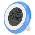 ELKUAIE Digital-Thermometer & Hygrometer mit Uhr (Blau) – Bild 3