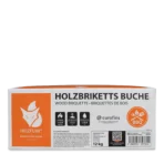 Buchen Nestro Briketts – 12 kg Box – Palette 81× (972 kg) – Bild 4