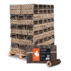 PiniKay Hartholzbriketts Oktagon mit zentralem Zugloch