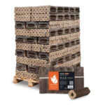 PiniKay Hartholzbriketts Oktagon mit zentralem Zugloch