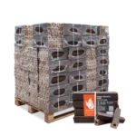 PiniKay Quadro Hartholzbriketts – quadratische Form mit Zugloch