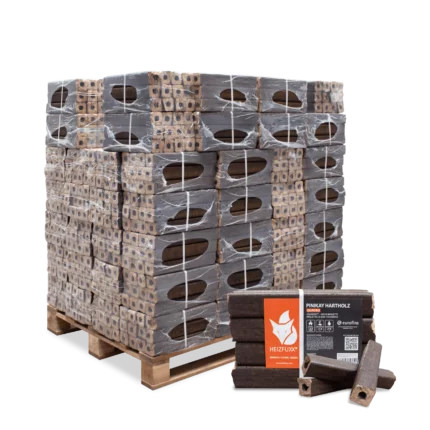 PiniKay Quadro Hartholzbriketts – quadratische Form mit Zugloch