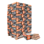 Gleichmäßige Glut der Buchen-BBQ-Briketts im Grill