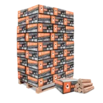 Gleichmäßige Glut der Buchen-BBQ-Briketts im Grill