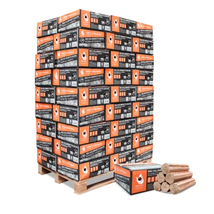 Gleichmäßige Glut der Buchen-BBQ-Briketts im Grill