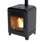 MCZ Cute Air 8 UP! – kompakter schwarzer Pelletofen mit Frontglas