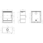 Brennkammer für 50 cm Scheitholz Rönky