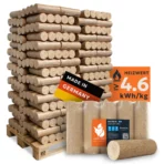 Nestro XL Blue Holzbriketts, runde Form ohne Loch