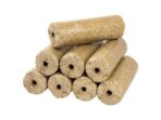 Holzbriketts rund mit Loch Palette – Bild 2