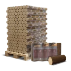 Pollmeier Buchen-Holzbriketts Nestro – rund ohne Loch (Palette 960 kg)