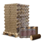 Pollmeier Buchen-Holzbriketts Nestro – rund ohne Loch (Palette 960 kg)