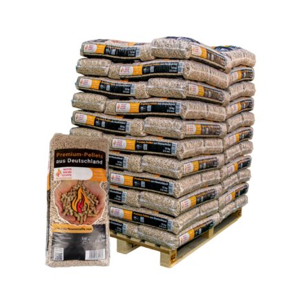 Holzpellets ENplus A1 960 kg – Naturbrennstoffe 6 mm Nadelholz (64 x 15 kg Palette)